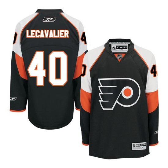 Reebok Philadelphia Flyers 40 Vincent Lecavalier Third Jersey - Black Authentic