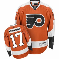 Reebok Philadelphia Flyers 17 Wayne Simmonds Home Jersey - Orange Authentic