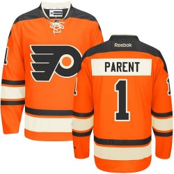 Reebok Philadelphia Flyers 1 Bernie Parent New Third Jersey - Orange Premier