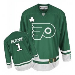 Reebok Philadelphia Flyers 1 Bernie Parent St Patty's Day Jersey - Green Authentic