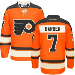 Reebok Philadelphia Flyers 7 Bill Barber New Third Jersey - Orange Authentic
