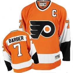 CCM Philadelphia Flyers 7 Bill Barber Throwback Jersey - Orange Authentic
