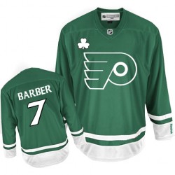 Reebok Philadelphia Flyers 7 Bill Barber St Patty's Day Jersey - Green Authentic