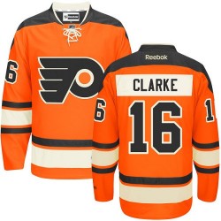 Women's Reebok Philadelphia Flyers 16 Bobby Clarke New Third Jersey - Orange Authentic