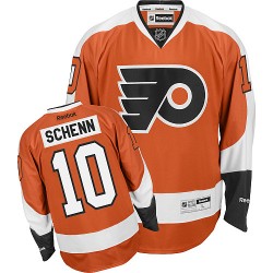 Reebok Philadelphia Flyers 10 Brayden Schenn Home Jersey - Orange Authentic