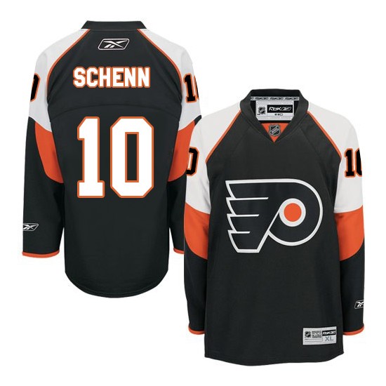Reebok Philadelphia Flyers 10 Brayden Schenn Third Jersey - Black Authentic