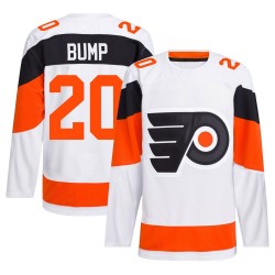Adidas Philadelphia Flyers Alex Bump 2024 Stadium Series Primegreen Jersey - White Authentic