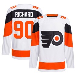 Adidas Philadelphia Flyers Anthony Richard 2024 Stadium Series Primegreen Jersey - White Authentic