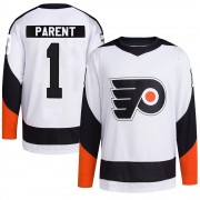 Adidas Philadelphia Flyers Bernie Parent Reverse Retro 2.0 Jersey - White Authentic
