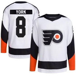 Adidas Philadelphia Flyers Cam York Reverse Retro 2.0 Jersey - White Authentic