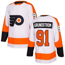 Adidas Philadelphia Flyers Carl Grundstrom Jersey - White Authentic