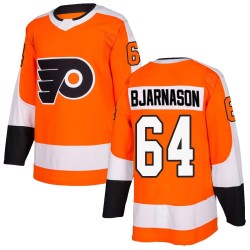 Adidas Philadelphia Flyers Carson Bjarnason Home Jersey - Orange Authentic