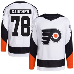Adidas Philadelphia Flyers Jacob Gaucher Reverse Retro 2.0 Jersey - White Authentic