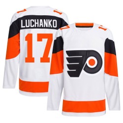 Adidas Philadelphia Flyers Jett Luchanko 2024 Stadium Series Primegreen Jersey - White Authentic