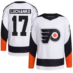 Adidas Philadelphia Flyers Jett Luchanko Reverse Retro 2.0 Jersey - White Authentic