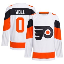 Adidas Philadelphia Flyers Joseph Woll 2024 Stadium Series Primegreen Jersey - White Authentic
