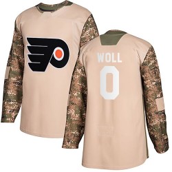 Adidas Philadelphia Flyers Joseph Woll Veterans Day Practice Jersey - Camo Authentic
