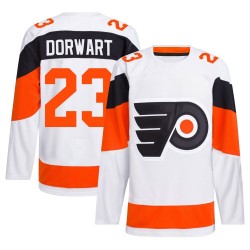 Adidas Philadelphia Flyers Karsen Dorwart 2024 Stadium Series Primegreen Jersey - White Authentic