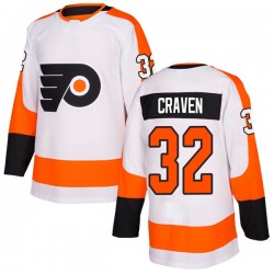 Adidas Philadelphia Flyers Murray Craven Jersey - White Authentic