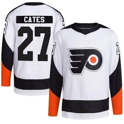 Adidas Philadelphia Flyers Noah Cates Reverse Retro 2.0 Jersey - White Authentic