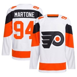 Adidas Philadelphia Flyers Porter Martone 2024 Stadium Series Primegreen Jersey - White Authentic