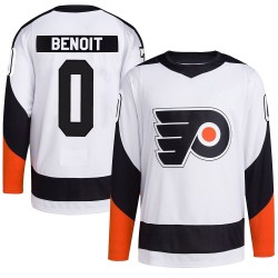 Adidas Philadelphia Flyers Simon Benoit Reverse Retro 2.0 Jersey - White Authentic