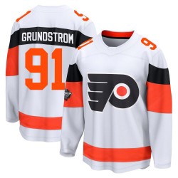 Fanatics Branded Philadelphia Flyers Carl Grundstrom 2024 Stadium Series Jersey - White Breakaway