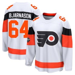 Fanatics Branded Philadelphia Flyers Carson Bjarnason 2024 Stadium Series Jersey - White Breakaway
