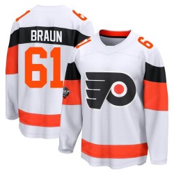 Fanatics Branded Philadelphia Flyers Justin Braun 2024 Stadium Series Jersey - White Breakaway