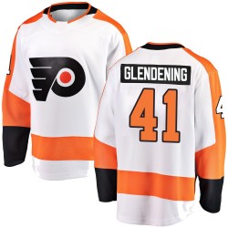 Fanatics Branded Philadelphia Flyers Luke Glendening Away Jersey - White Breakaway