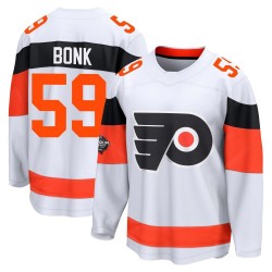 Fanatics Branded Philadelphia Flyers Oliver Bonk 2024 Stadium Series Jersey - White Breakaway