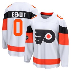 Fanatics Branded Philadelphia Flyers Simon Benoit 2024 Stadium Series Jersey - White Breakaway