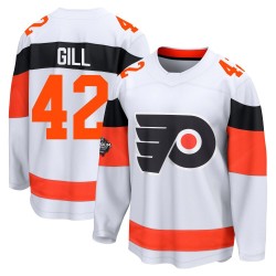 Fanatics Branded Philadelphia Flyers Spencer Gill 2024 Stadium Series Jersey - White Breakaway