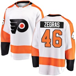 Fanatics Branded Philadelphia Flyers Trevor Zegras Away Jersey - White Breakaway
