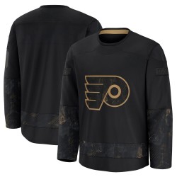 Fanatics Philadelphia Flyers Blank ＃ 2024 Military Appreciation Practice Jersey - Black Premium