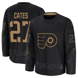 Fanatics Philadelphia Flyers Noah Cates 2024 Military Appreciation Practice Jersey - Black Premium