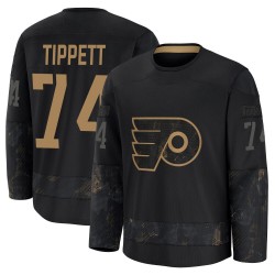 Fanatics Philadelphia Flyers Owen Tippett 2024 Military Appreciation Practice Jersey - Black Premium