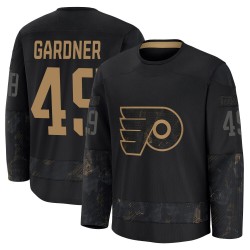 Fanatics Philadelphia Flyers Rhett Gardner 2024 Military Appreciation Practice Jersey - Black Premium