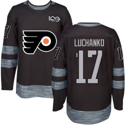 Philadelphia Flyers Jett Luchanko 1917-2017 100th Anniversary Jersey - Black Authentic