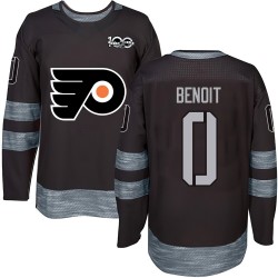 Philadelphia Flyers Simon Benoit 1917-2017 100th Anniversary Jersey - Black Authentic