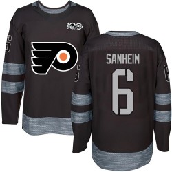 Philadelphia Flyers Travis Sanheim 1917-2017 100th Anniversary Jersey - Black Authentic