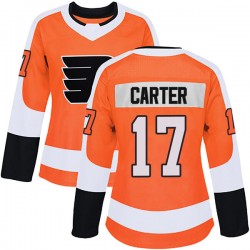 Women's Adidas Philadelphia Flyers Jeff Carter Home Jersey - Orange Authentic