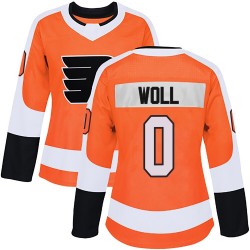 Women's Adidas Philadelphia Flyers Joseph Woll Home Jersey - Orange Authentic