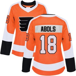 Women's Adidas Philadelphia Flyers Rodrigo Abols Home Jersey - Orange Authentic