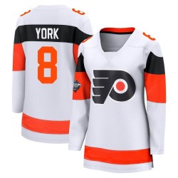 Women's Fanatics Branded Philadelphia Flyers Cam York 2024 Stadium Series Jersey - White Breakaway