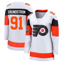 Women's Fanatics Branded Philadelphia Flyers Carl Grundstrom 2024 Stadium Series Jersey - White Breakaway