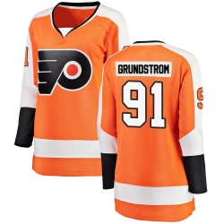 Women's Fanatics Branded Philadelphia Flyers Carl Grundstrom Home Jersey - Orange Breakaway