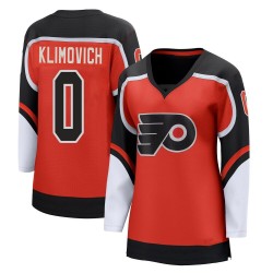 Women's Fanatics Branded Philadelphia Flyers Danila Klimovich 2020/21 Special Edition Jersey - Orange Breakaway