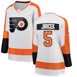 Women's Fanatics Branded Philadelphia Flyers David Jiricek Away Jersey - White Breakaway