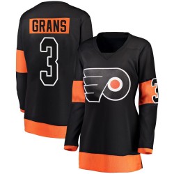 Women's Fanatics Branded Philadelphia Flyers Helge Grans Alternate Jersey - Black Breakaway